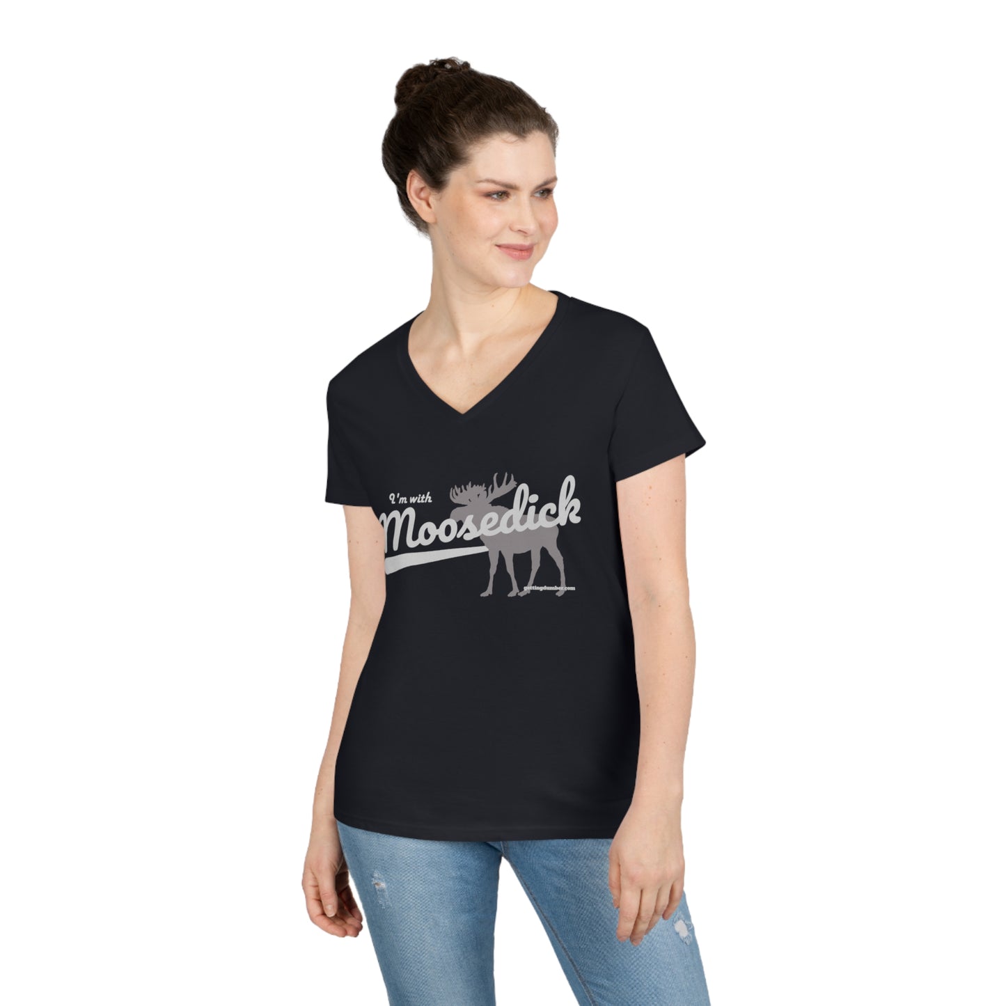 Ladies' MD Brand V-Neck T-Shirt