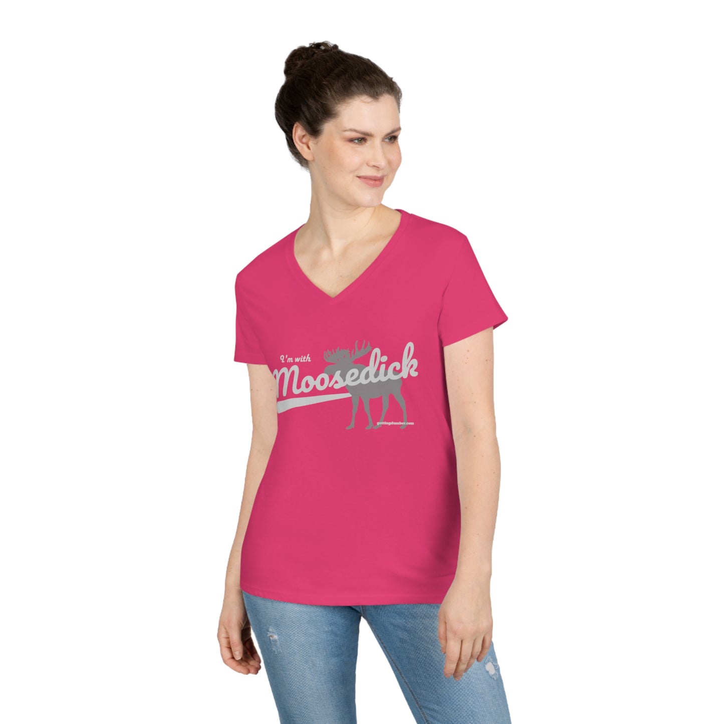 Ladies' MD Brand V-Neck T-Shirt